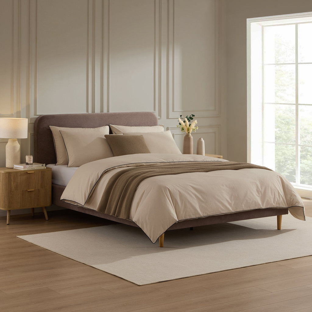 Lit - Gris-taupe