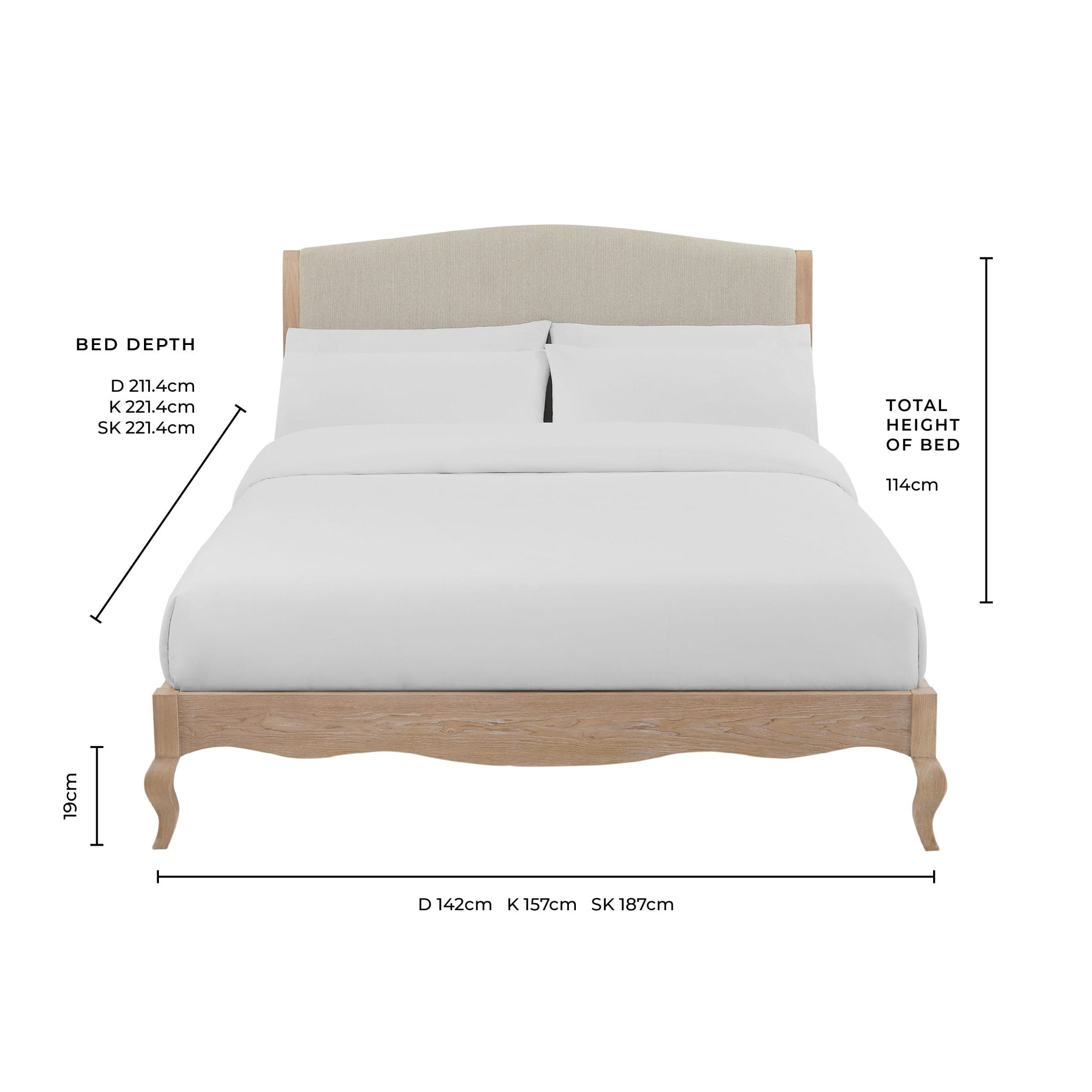 Lit - Découvrez l'élégance suprême et le raffinement avec ce lit de style français de la Collection - parfait pour tout intérieur classique ou moderne.