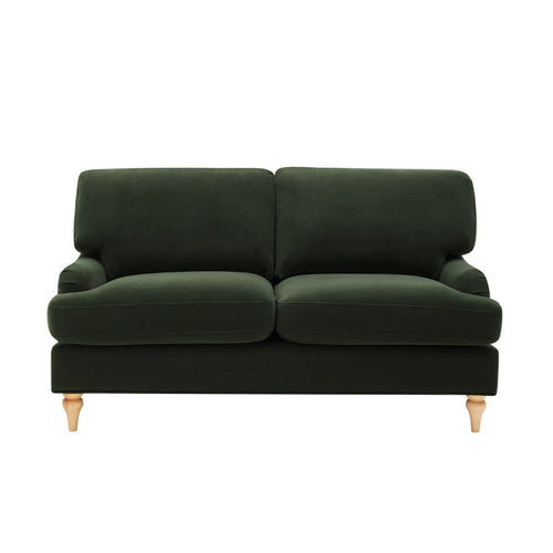 Canapé 2 places - Vert Olive Foncé - Optez pour un style sans effort et un confort luxueux avec le en un magnifique velours mat.