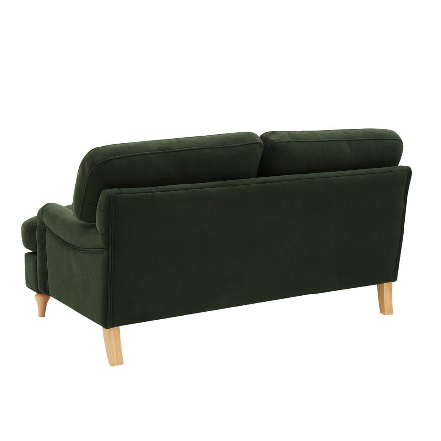 Canapé 2 places - Vert Olive Foncé - Optez pour un style sans effort et un confort luxueux avec le en un magnifique velours mat.