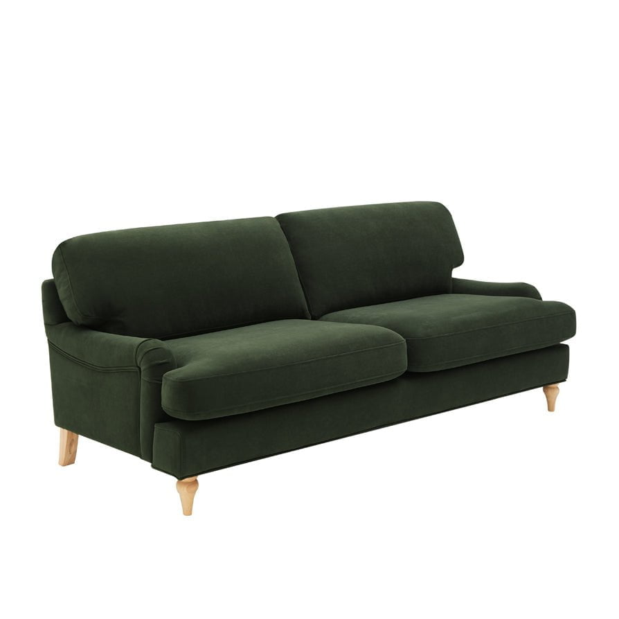 Canapé 3 places - Vert olive foncé