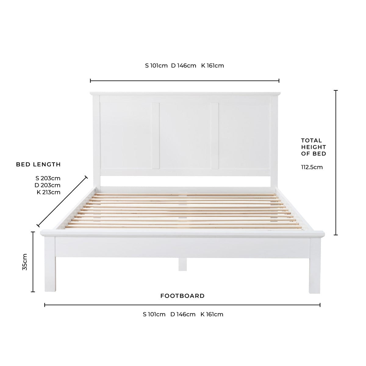 Lit - Blanc