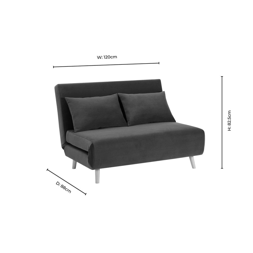 Canapé-lit double – Marron