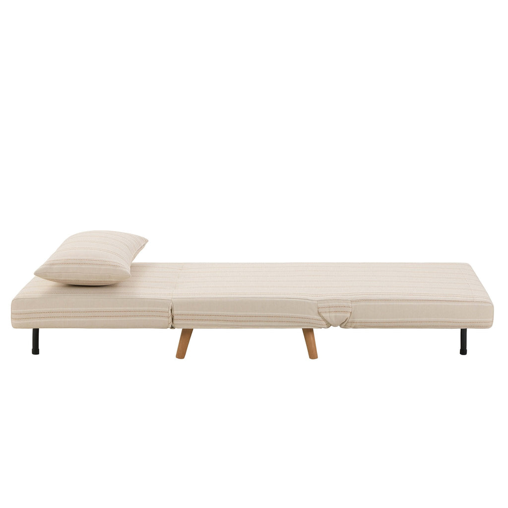 Canapé-lit simple - Rayures naturelles