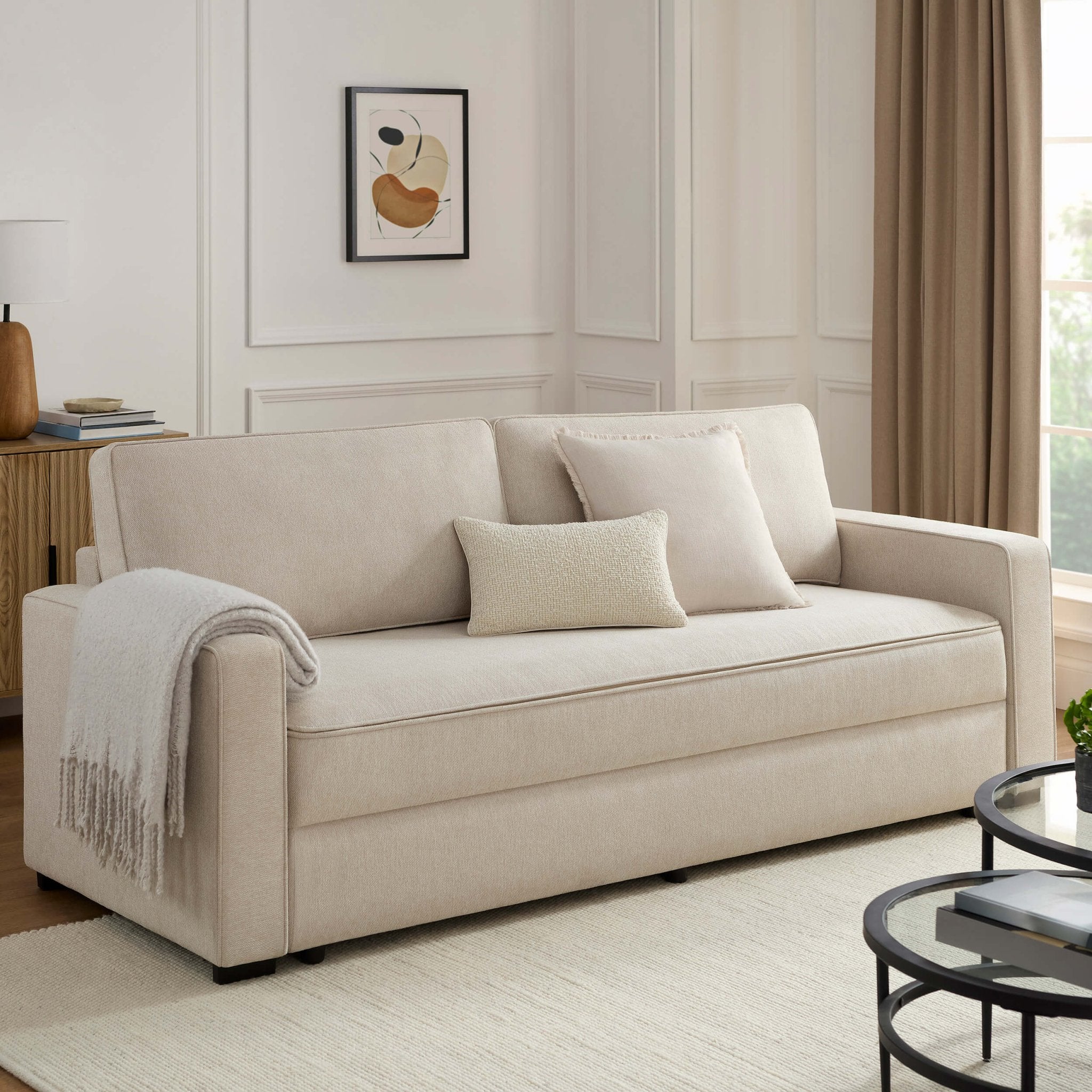 Canapé convertible - Beige